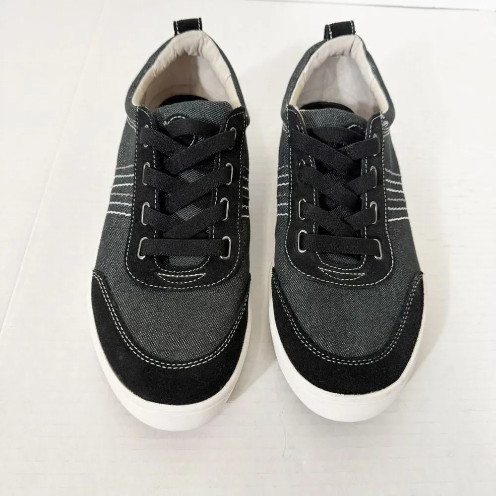 Revitalign Dara Women’s Orthotic Canvas Leather Slip-on Casual Sneakers Size 11